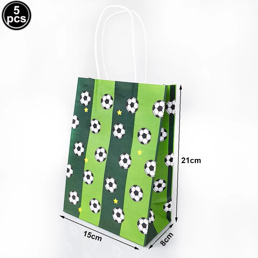 Green Soccer Theme Disposable Party Tableware Set - Plates, Cups, Napkins for Boys' Birthday Celebration