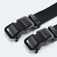 Newest Men's Tactical Belt Automatic Metal Buckle Waist Belt Nylon Canvas Hunting Golf Outdoor Work Trousers Belts for Man Jeans 4