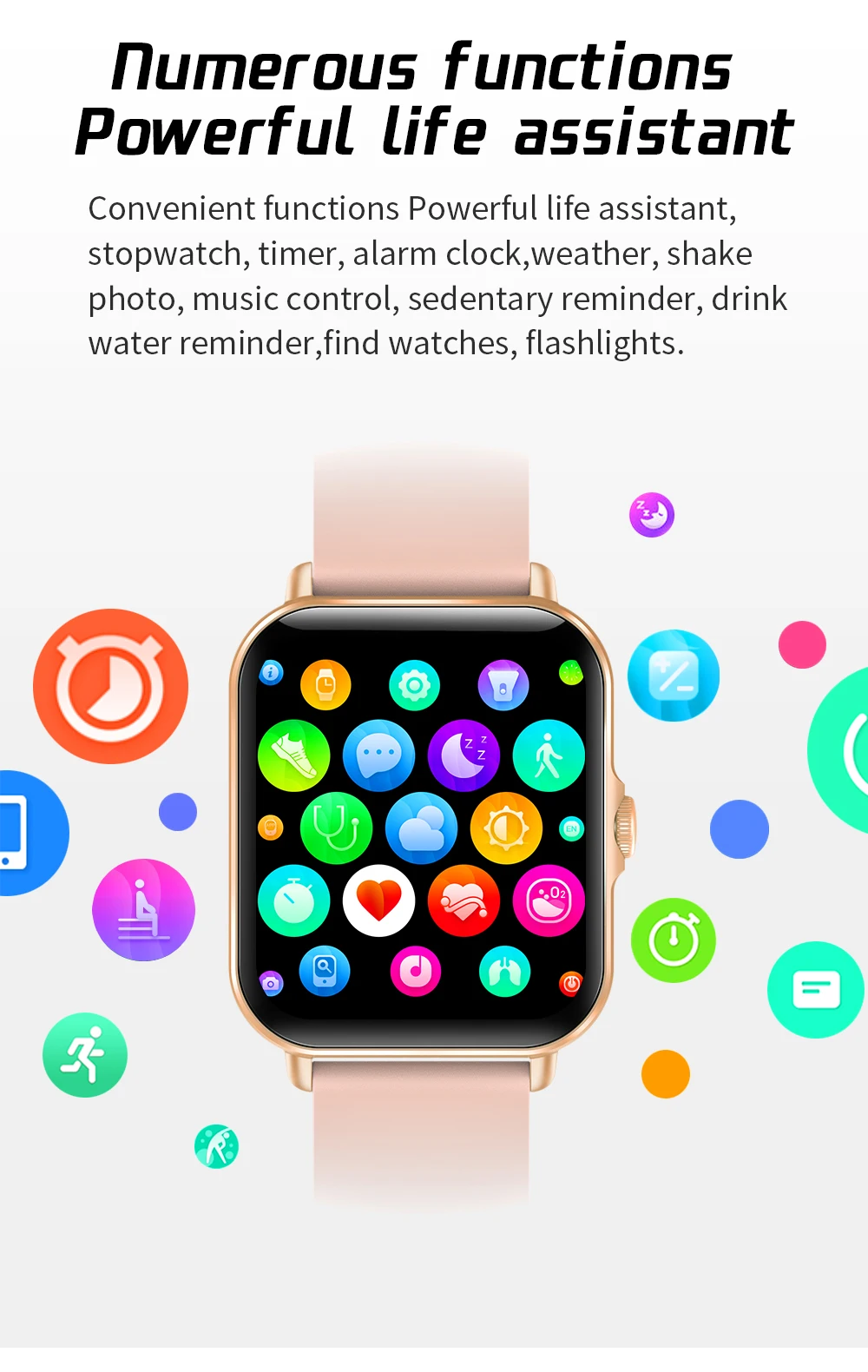 New Smart Watch Women Men Answer The Phone Smartwatch Bluetooth Music Sport Waterproof Smart Bracelet RateBlood Pressure Monitor