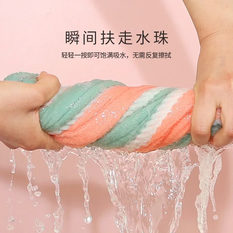 

Двойная Толстая сетчатая Красная Шапочка для сухих волос, Женская супервпитывающая безвпитывающая шапочка для сухих волос, Шарф Для Вытирания волос, женская шапочка для волос