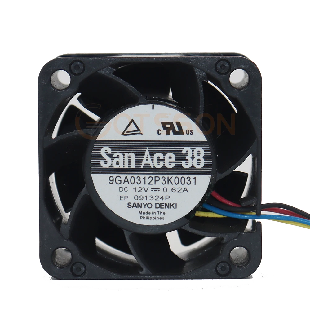 for SANYO DENKI 9GA0312P3K0031 San Ace 38 DC 12V 0.62A
