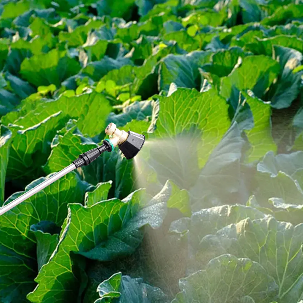 High Pressure Sprayer Nozzle Adjustable Pesticide Sprayer Nozzle Brass Agricultural Spray Nozzle Head for Watering Irrigation