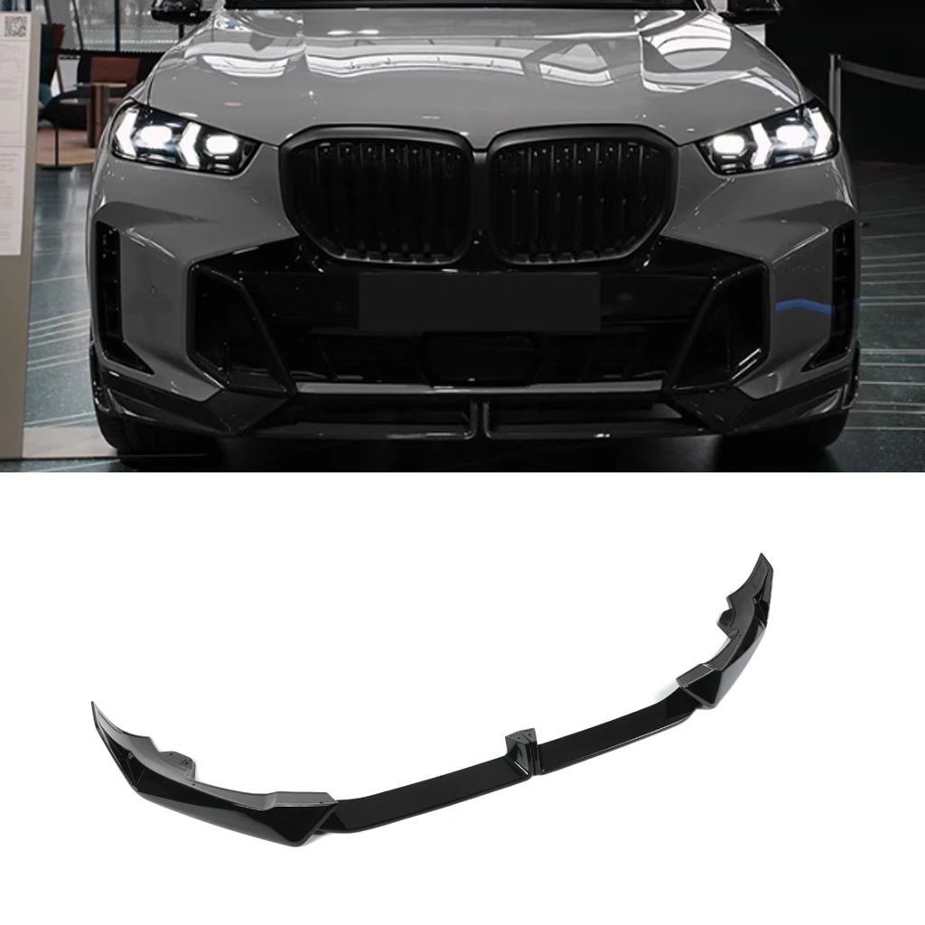 

For BMW X5 G05 LCI M Sport 2023 2024 Tuning Front Bumper Lip Spoiler Splitter Diffuser Guard Body Kit Cover Car Accessories
