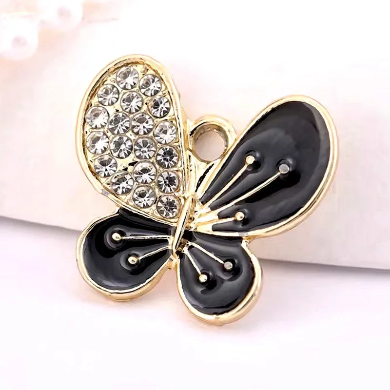 

10 шт., подвески в виде бабочек