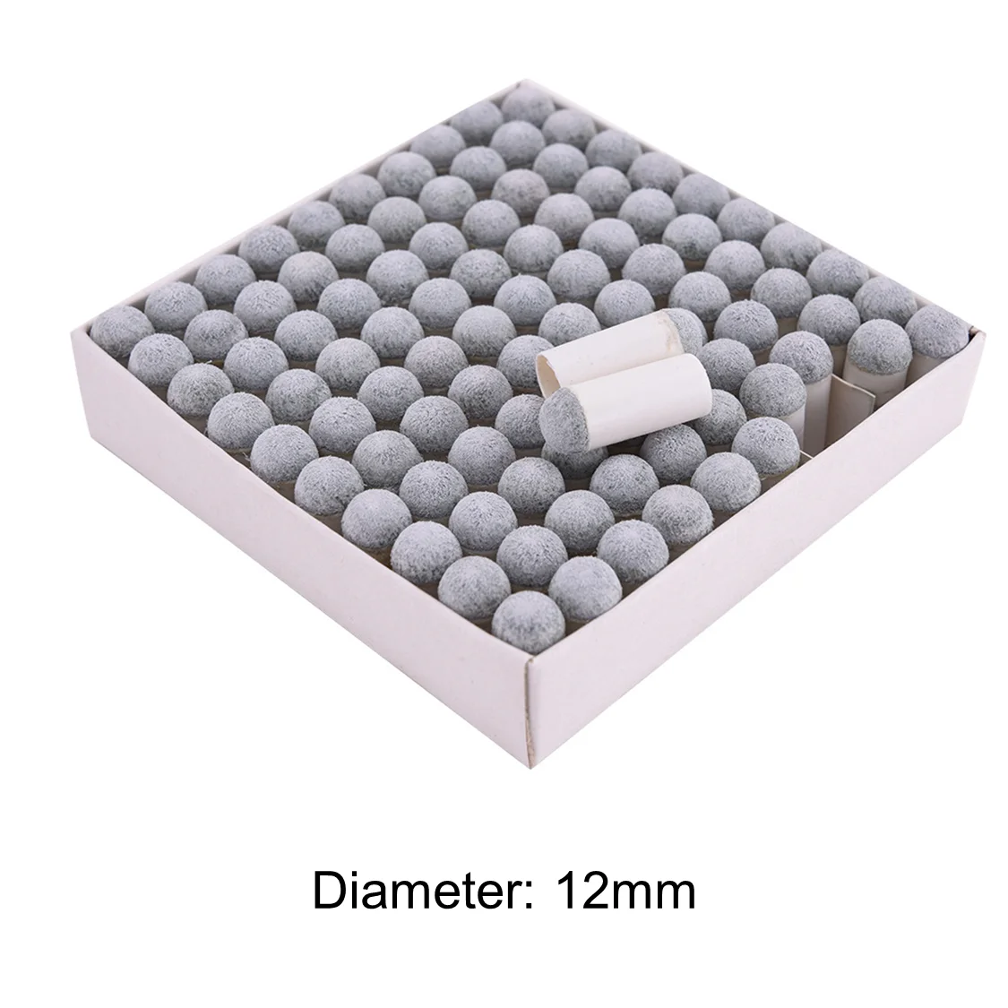 Billiard Cue Tip Slip-On Push-On Pool Billiard Snooker Cue Stick Tips 9mm 10mm 11mm 12mm 13mm 100X