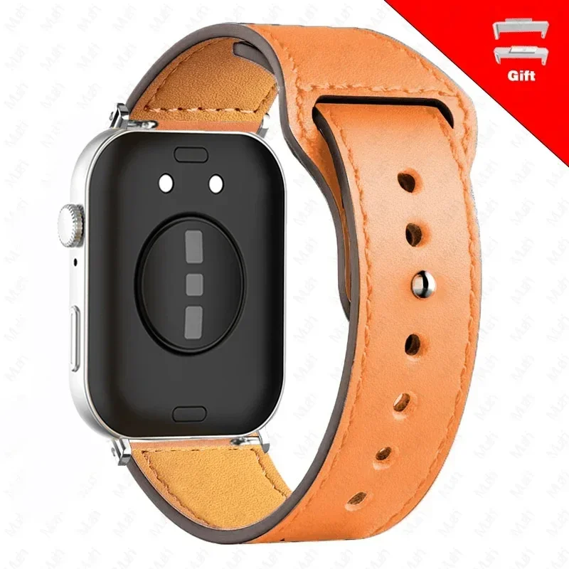 Premium Leather Smartwatch Band - Elegant Replacement Wristband Strap Accessories