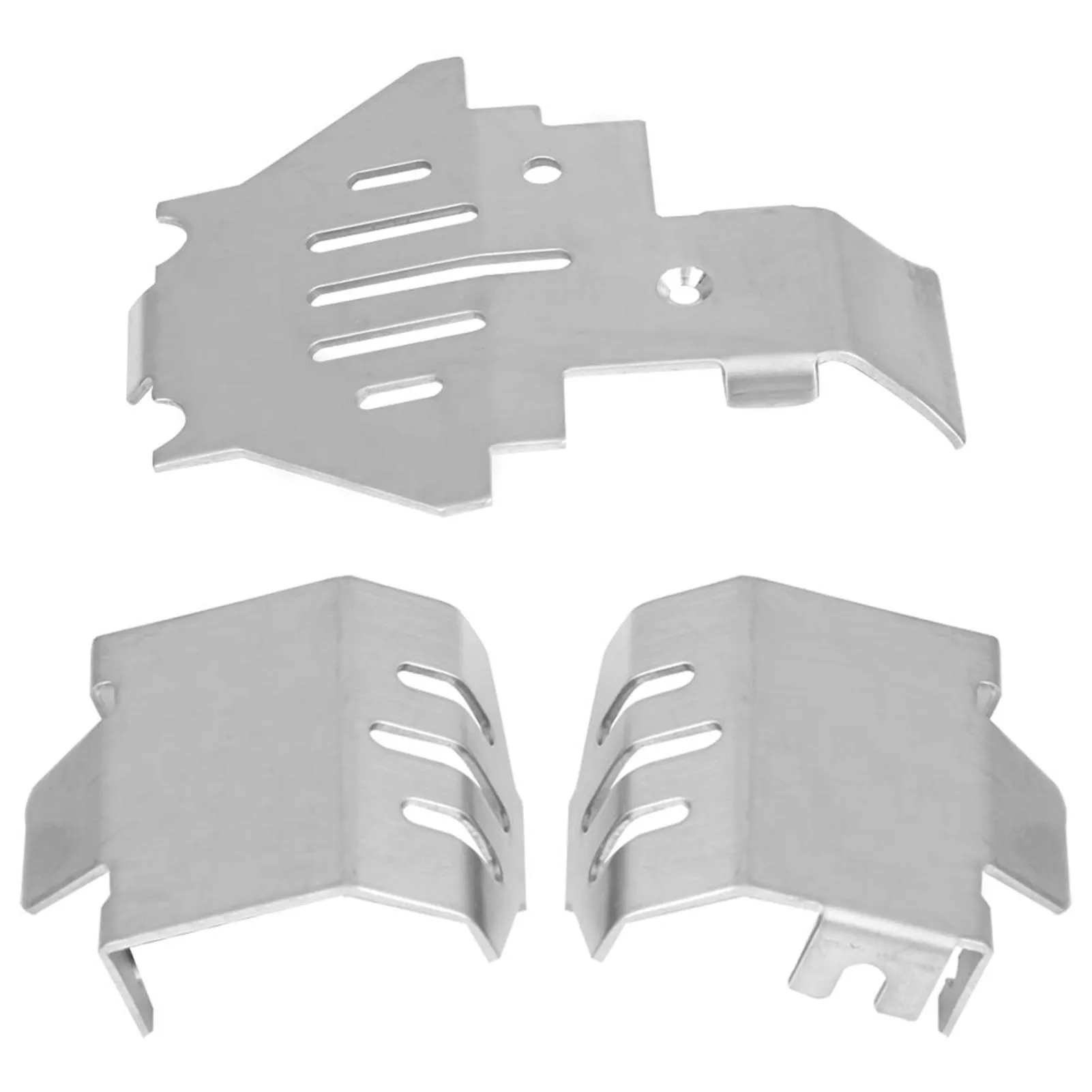 5 Pcs Stainless Steel Chassis Armor  Skid Plate for Traxxas TRX-4 82056-4 RC Car RC Chassis Armor RC Chassis Protector