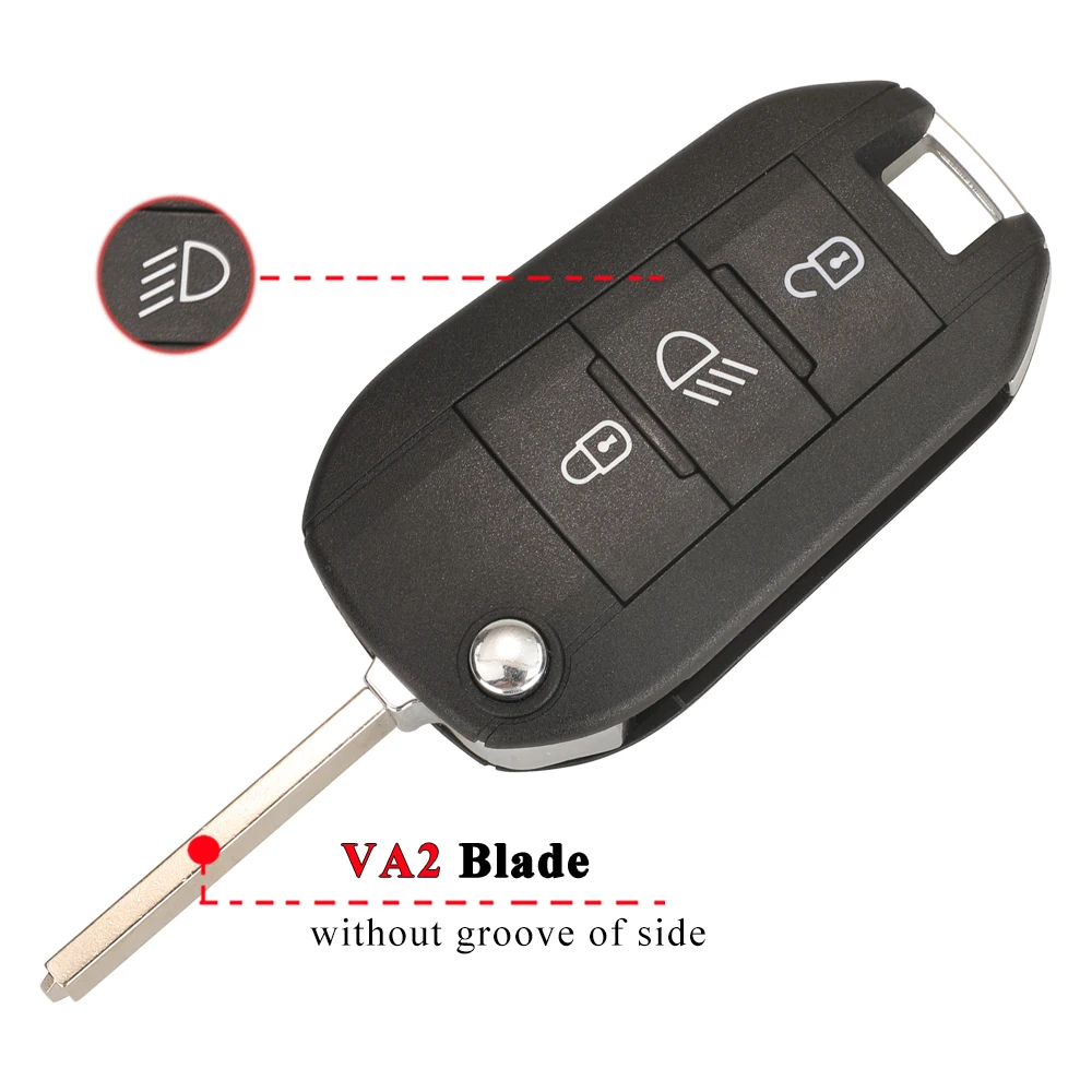 Ontto Car Key Fob Cover Fit For Peugeot 208 308 508 2008 3008 5008 For Citroen C3 C4 DS3 Opel Corsa Astra Folding Key Holder TPU Smart Shell Case - View #13