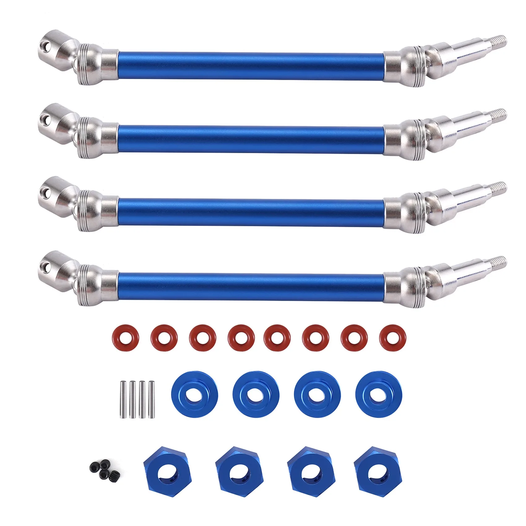 

Металлический Расширенный приводной вал Driveshaft CVD для Arrma 1/10 carton Outcast V2 аксессуары для радиоуправляемых автомобилей, синий