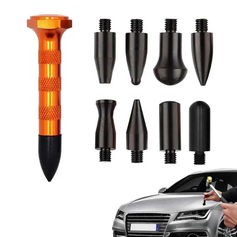 

Auto Dent Puller Kit 9-Pieces Dent Removal Tap Down Tools Auto Dent Puller With Hails Dent Removal Kit For Most The Car Dents