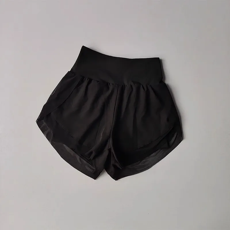 Womens 2-in-1 Quick-Dry Running  Yoga Shorts - Summer Fitness  Tennis Casual Training Shorts