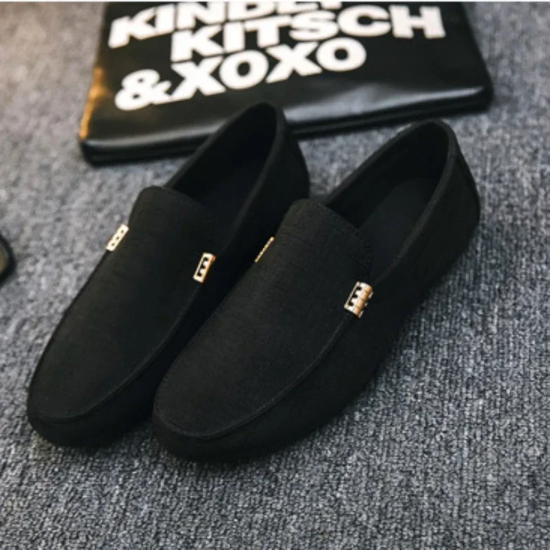 Canvas Shoes, Men Loafers, Spring Autumn Lightweight Slip-on Breathable