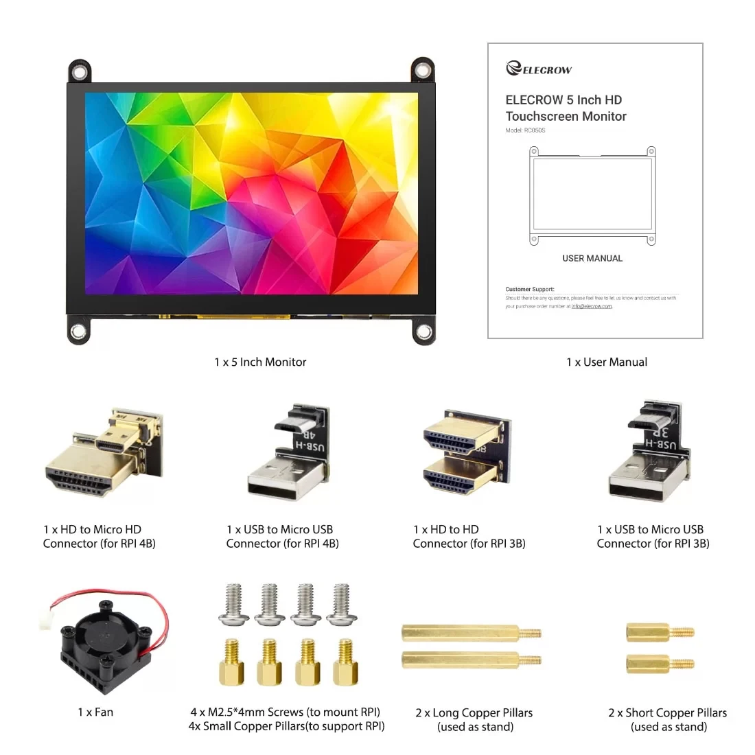 Polegada Tela Compatível com Hdmi Raspberry pi 800x480 Tela Capacitiva Touch Monitor Alto-falante Embutido com Controle de Retroiluminação 5 - Imagem 5