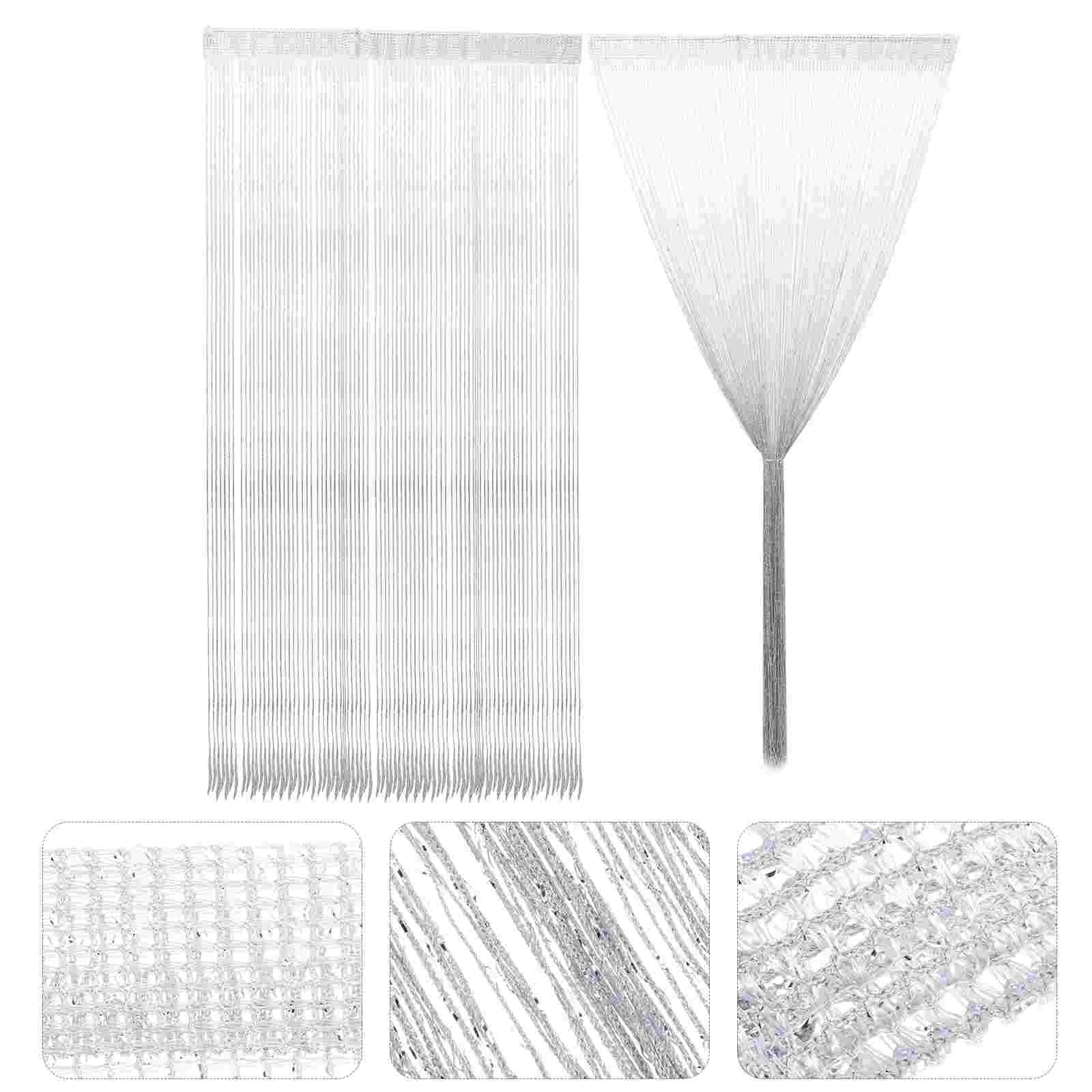

2 Pcs Curtain Door Hallway Decor for Walls Curtains Divider Room Separator Cut off Polyester