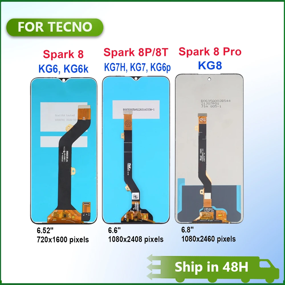 

Оригинальный ЖК-дисплей для Tecno Spark 8T 8 P KG6p KG7H KG7 Spark 8 Pro KG6 KG6k KG8