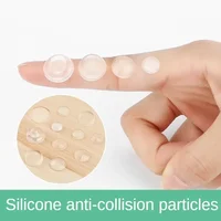 Transparent PVC Crash Pad Transparent Self-Adhesive Door Stopper Rubber Damping Bumper Cabinet Silicone Furniture Pad Protector 3