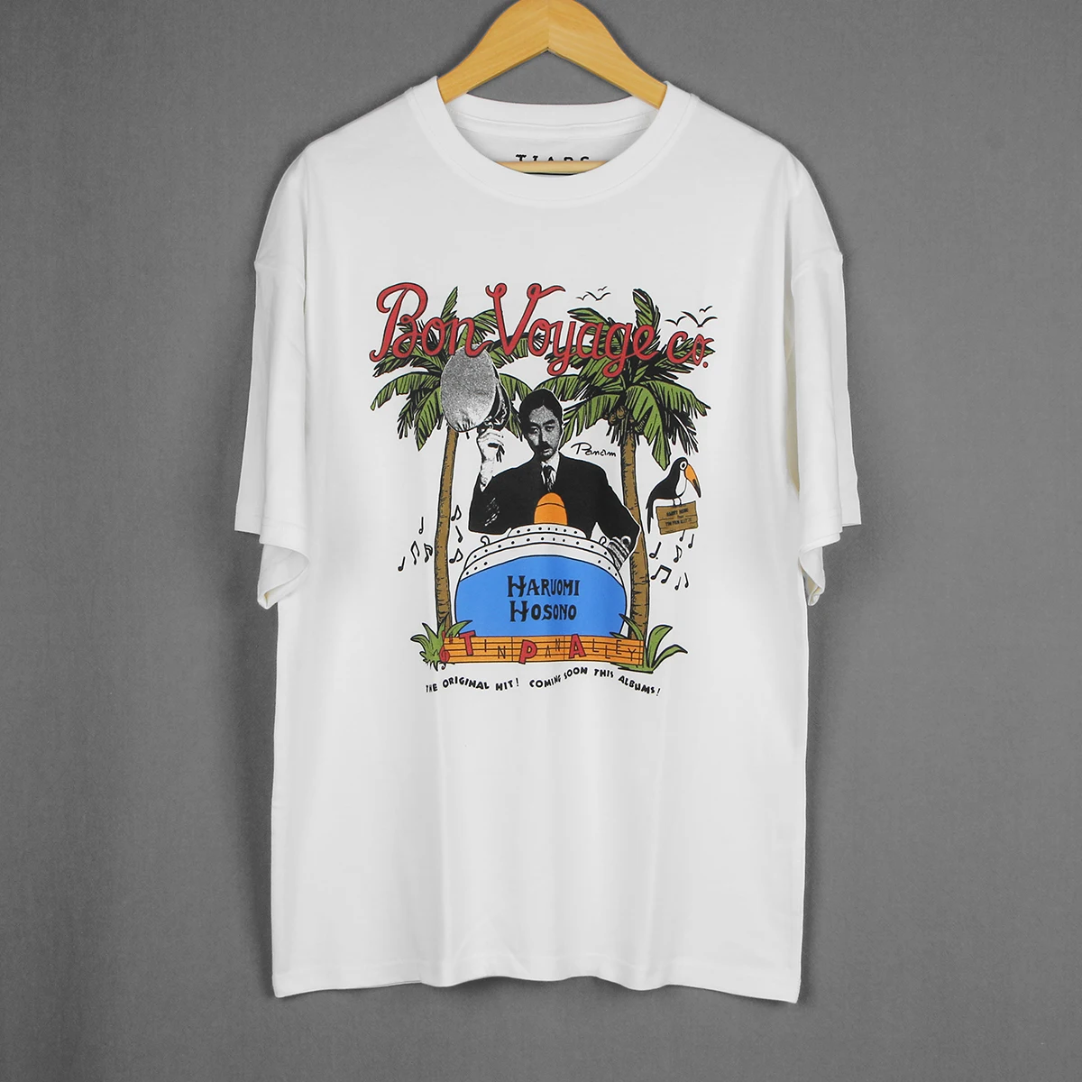 HARUOMI HOSONO Bon Voyage Tシャツ XXL Haruomi Hosono T-Shirt Bon Voyage Co Tin Pan Alley YMO Happy