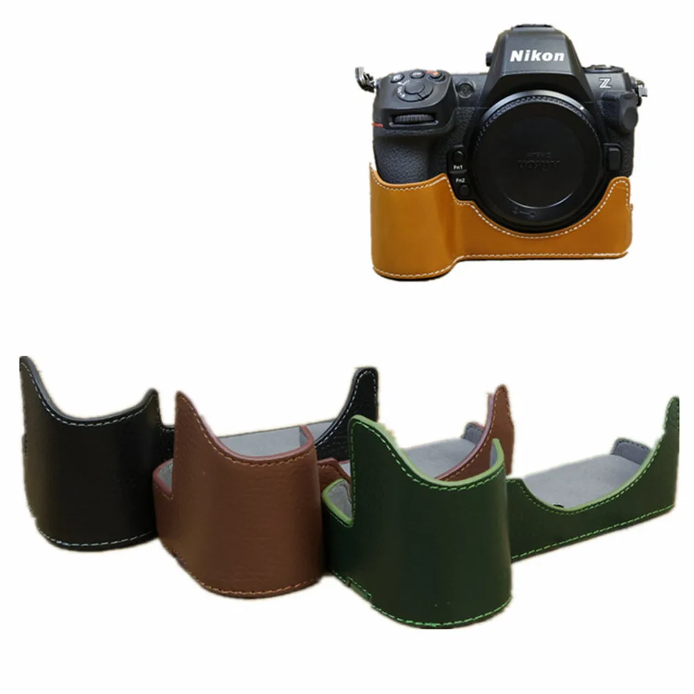 Z8 Pu/Vera Custodia Protettiva Per Fotocamera In Vera Pelle Per Fotocamera Nikon Z 8