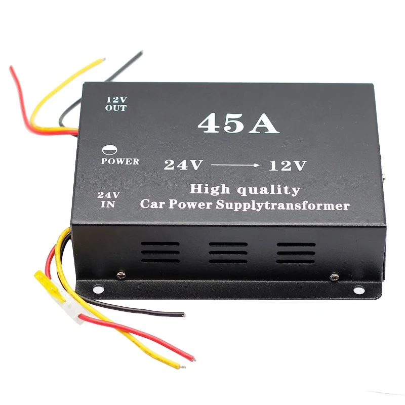 

Converter DC 24V to DC 12V Step Down Over Load Protection 95% Efficiency 45A Power Converter