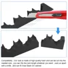 5 Slots Foam Gun Rack with Base Universal Foam Gun Holder Rifles Shotguns Cabinet Storage Wall Mount Double-sided Tape Strips 3