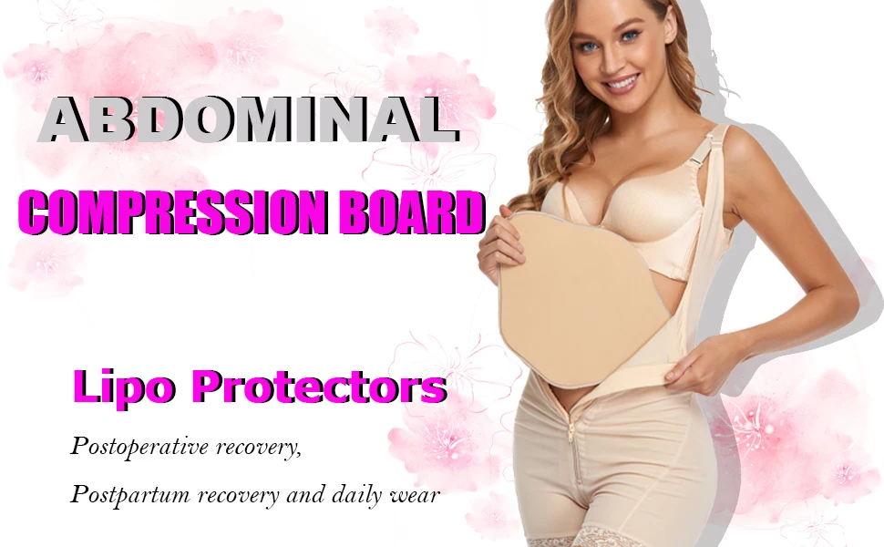 Description Picture 4 of item1PC Lipo Foam Compression Ab Board Post Surgery Abdominal Board Liposuction Posture Recovery Belly Shaping Board Women's Underwe