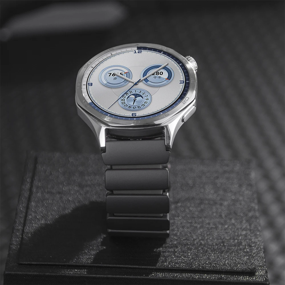 Premium 22mm Titanium & Stainless Steel Watch Band Strap