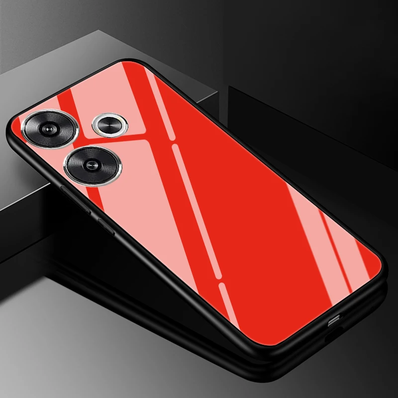 Premium Tempered Glass Hard Back Bumper Case Cover