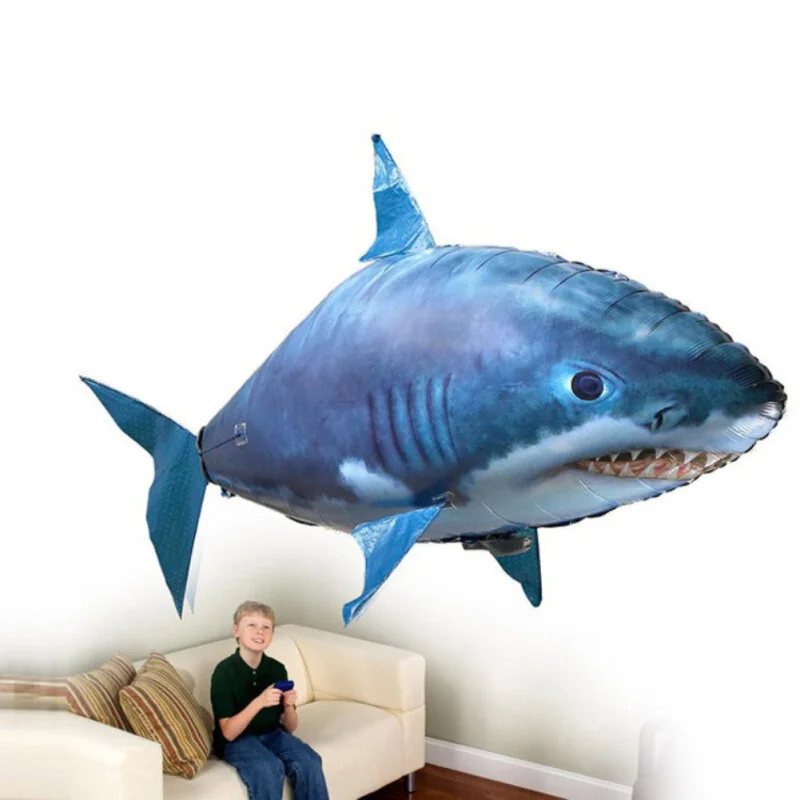 Remote Control Shark Toys Air Swimming RC Animal Infrared Fly Balloons Clown Fish Toy Children Gifts Flying Drone Flying Balls 2
