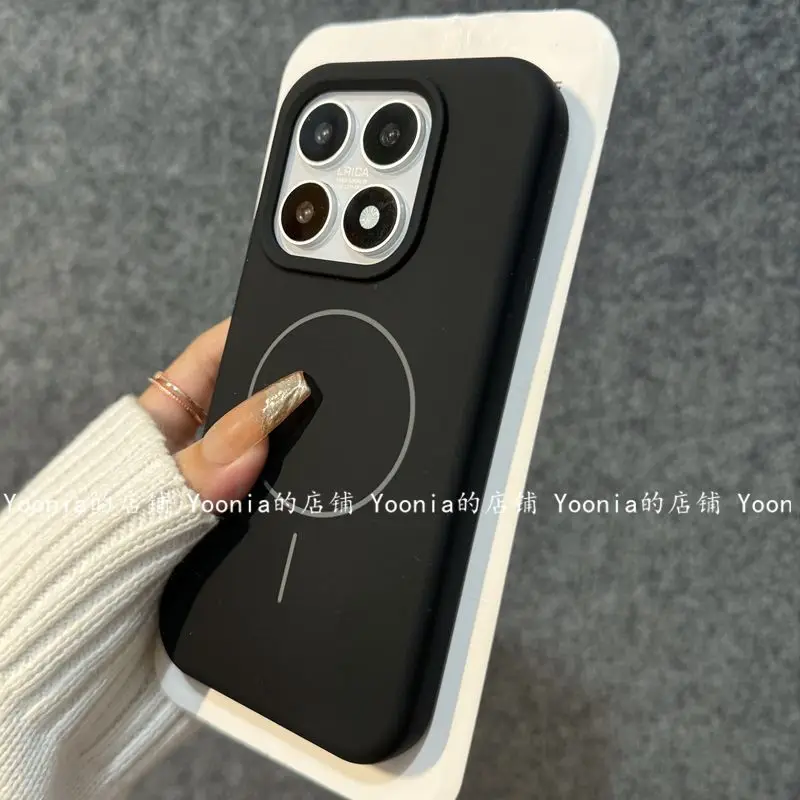 Premium Shockproof Matte Back Cover in Luxury Liquid Silicone with Magsafe Compatibility