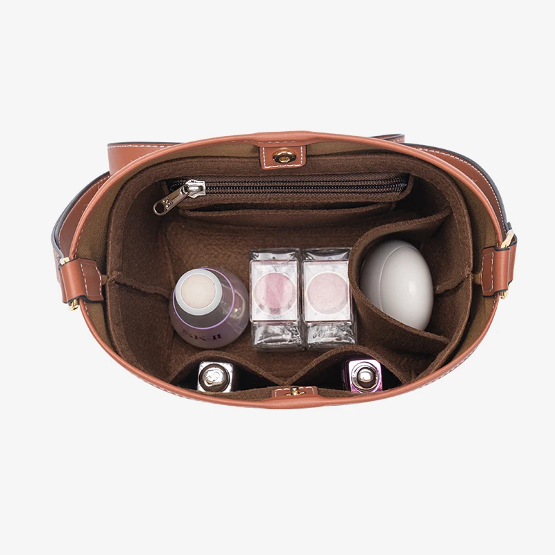 EverToner Fits For LV BELLA Bucket Bag Felt Cloth Insert Bag Organizer  Makeup Handbag Travel Inner Purse Cosmetic Bags Liner - AliExpress