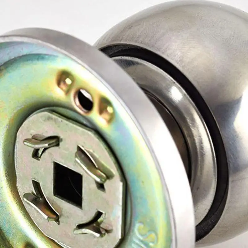 A0KE Round Door Knobset Handle Lock With for Key Bedrooms Living Rooms Knob Handle
