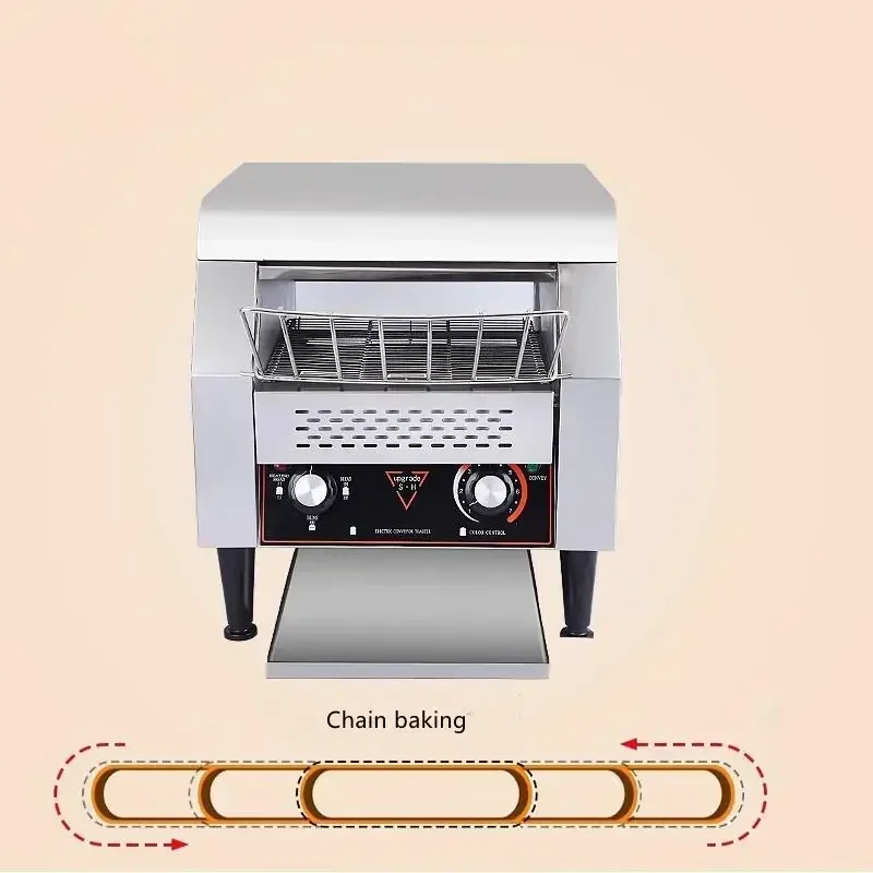 New ATS-150 Commercial Chain Crawler Heating Machine Fully Automatic Sandwich Toaster 220V 1300W
