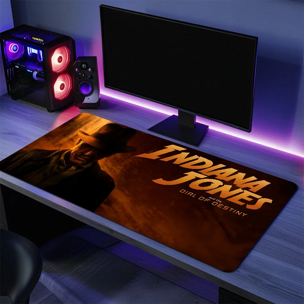 Cartoon I-Indiana Jones For Computer Game Big Keyboard Office Large Mouse Mat Pad Anti-slip Rubber PC Mice 3