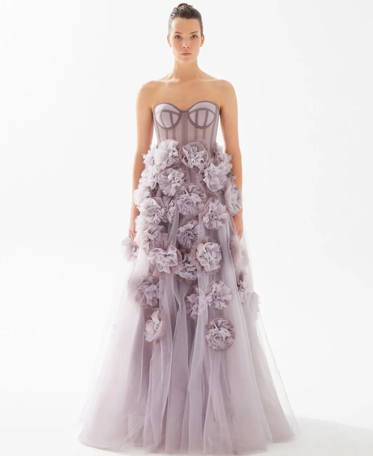 

Hand Made Flower Prom Dresses With Wrap Sweetheart A Line Evening Gowns Foto Photoshoot Party Dress