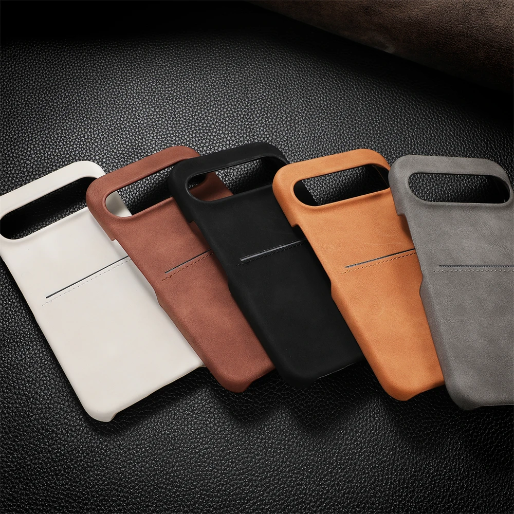 Premium Sheepskin Leather Wallet Phone Case with Card Holder and Shockproof Protection