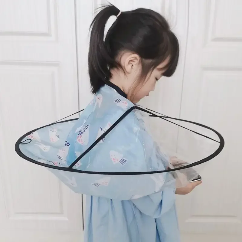 Manufacturer's Supply Perspective Haircut Cape Children's Hairdressing Cape Wrapping Foldable Children's Haircut Bib