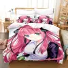 The Quintessential Quintuplets Bedding Set Single Twin Full Queen King Size Bed Set Aldult Kid Bedroom Duvetcover Sets 3D Anime 2