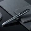 Asvine V126 Vacuum Filling Fountain Pen Matte Black Titanium EF/F/M Nib Acrylic Writing Christmas Gift Pen for Office Luxury 4