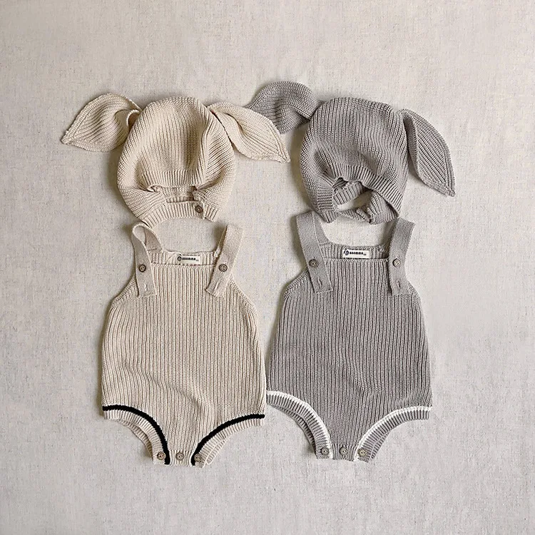 3 Stück Frühling und Herbst bequeme Baby pullover Neugeborene wind dichte Baby pullover Overall Strickjacke Jacke Hut Baby Mädchen Outfit Set – Detail 18