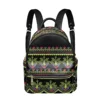 New Fashion Women Backpack Polynesian Tribal Plumeria Hibiscus Print PU Leather Backpack for Teenage Girls 1