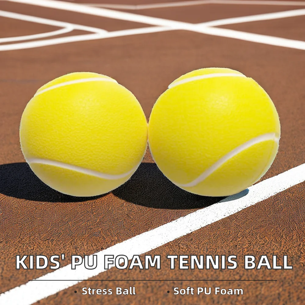 7cm Soft PU Foam Anti-Stress Tennis Ball for Kids Promotional Sports Ball for Education and Automotive Industries