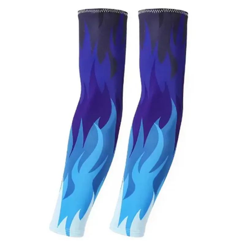 Unisex UV Protection Cooling Tattoo Design Cycling Arm Sleeves