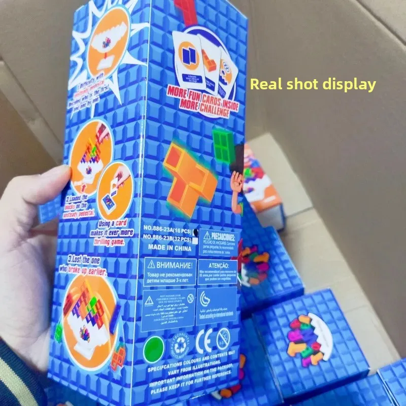 Tetra Tower Balance Stacking Blocks Game Board Games For 2 Players+