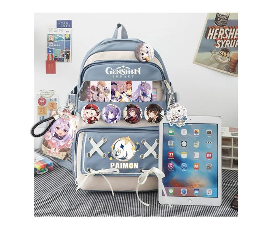 Shinichi Kudo Detective Conan Anime Student Backpack School