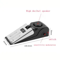 Enhance Home Security with a Portable Door Stop Alarm (Black  B9789A)