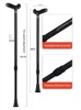 Ultra-light Retractable Carbon Hiking Booster Walking Anti-Slip Breaking Four-Legged Stable Armrest Stick Column Stick Device 4