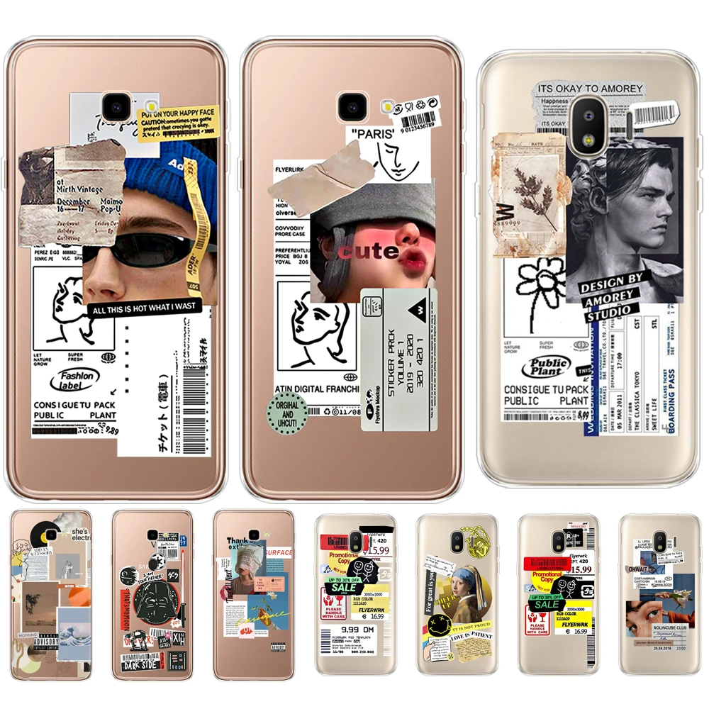 Per Samsung Galaxy J2 Core J8 J6 J4 Plus 2018 Cover Posteriore Per Telefono Per Samsung Galaxy S10 E Plus Paraurti Fashion Design Creativo