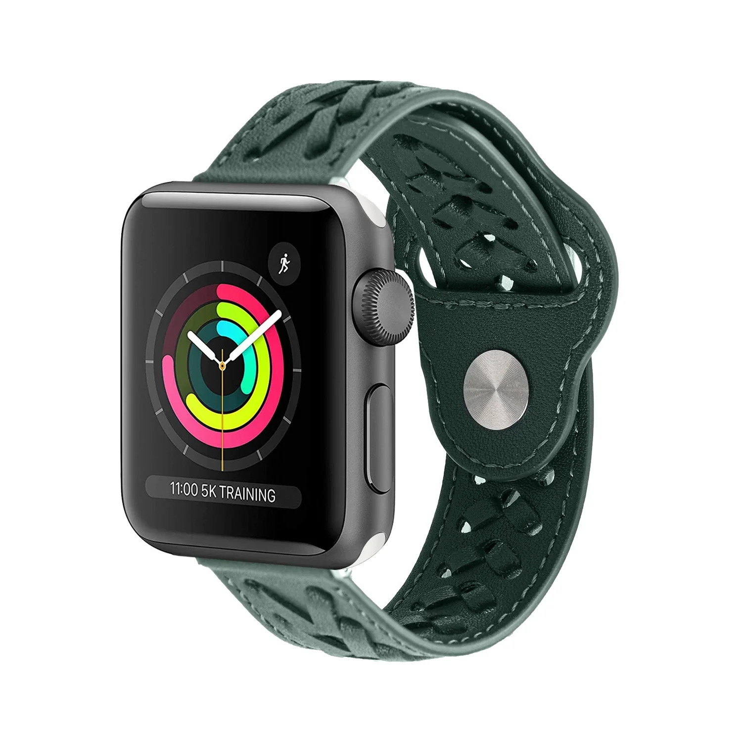 Genuine Leather Strap For Apple watch ultra/2 band 45mm 41mm 44mm 42mm 40mm 38mm Bracelet Braided Belt iWatch 9 8 7 6 5 4 Correa