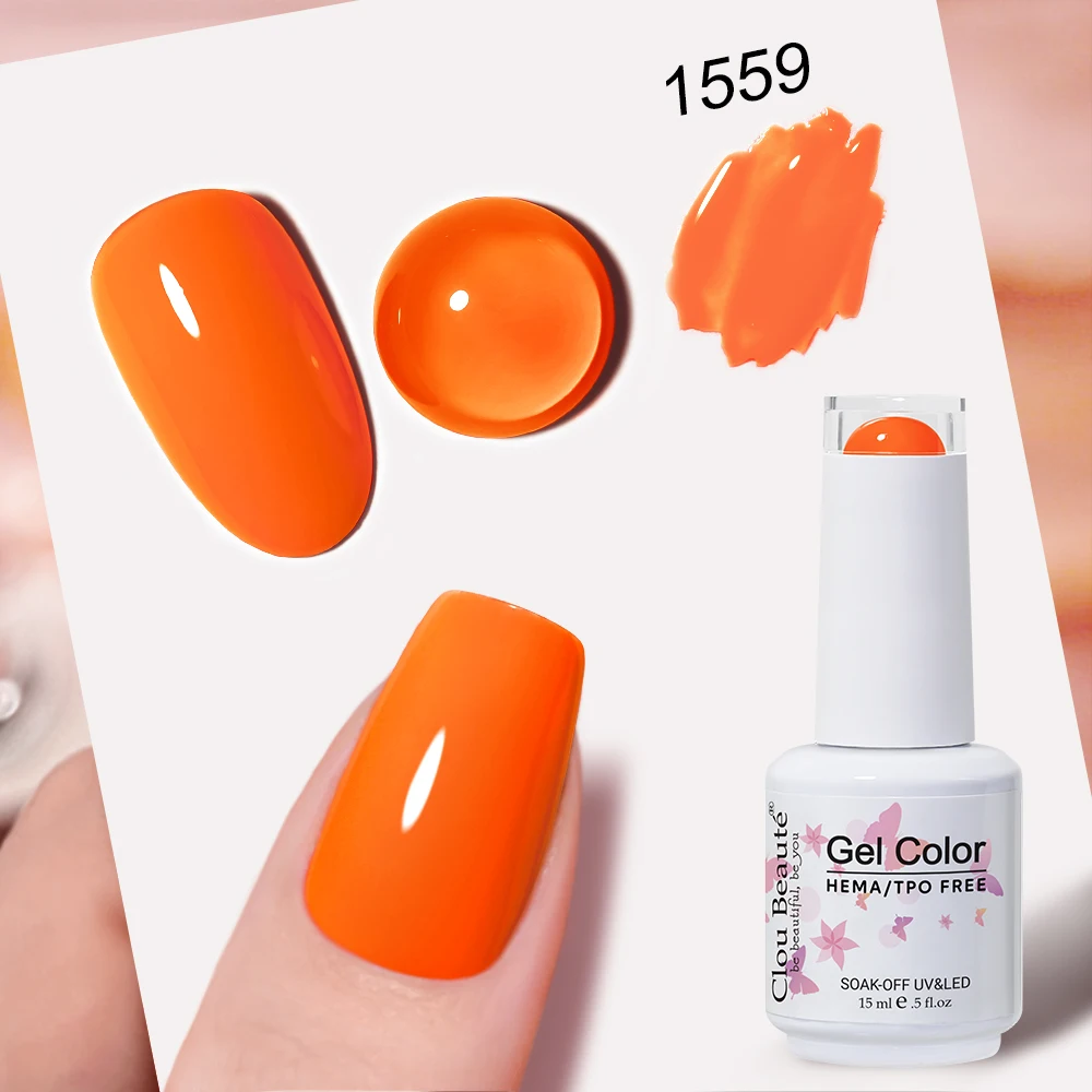 Clou Beaute Full Coverage Dark Red and Grey Gel Nail Polish