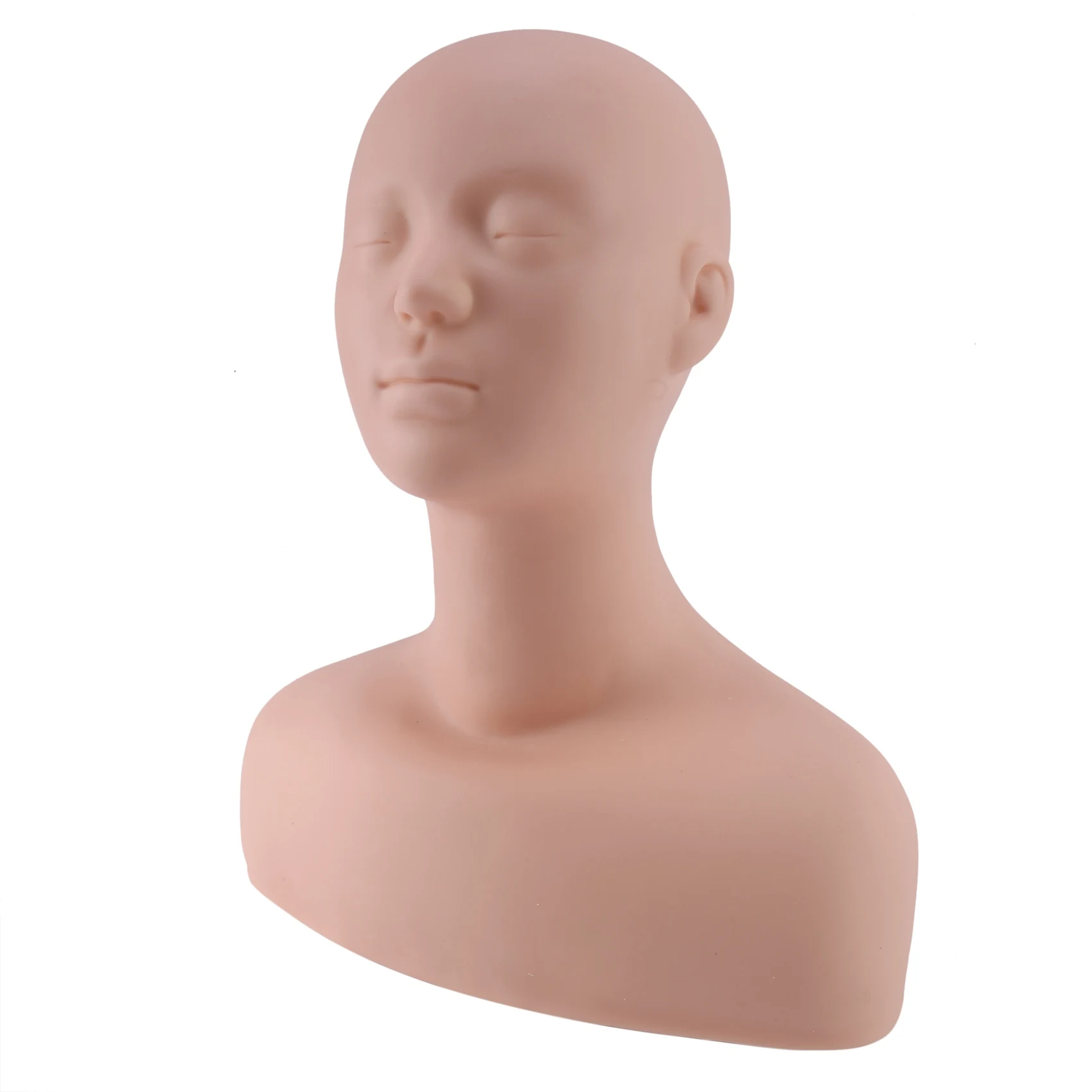 

Профессиональный силиконовый манекен для упражнений на голову и плечи для макияжа наращивание ресниц и массажные упражнения